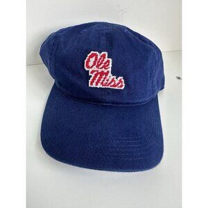 Smathers and Branson Hat Ole Miss Golf Hat Adult Needlepoint Cap Strapback New